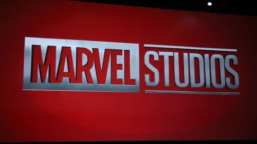 En la foto: Logo MARVEL STUDIOS